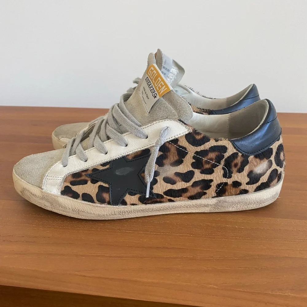 GGDG Superstar Leopard Calf Hair Sneakers - Picture 4 of 7